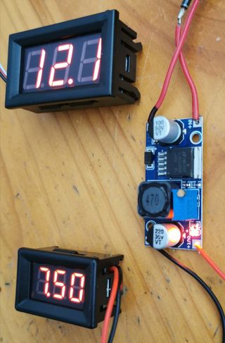 CIRCUITO Reductor Voltaje regulable potenciómetro