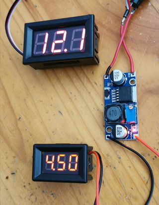CIRCUITO Reductor Voltaje regulable potenciómetro