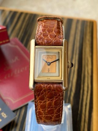 Must de Cartier Tank Vermeil Vintage