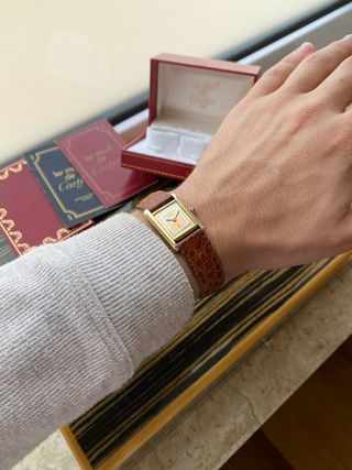 Must de Cartier Tank Vermeil Vintage