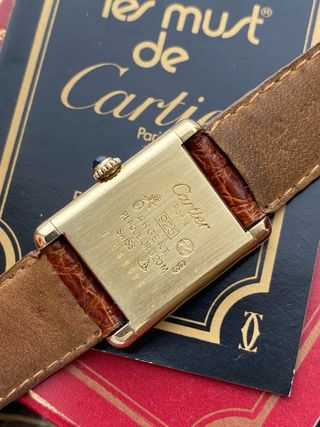 Must de Cartier Tank Vermeil Vintage