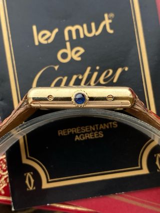 Must de Cartier Tank Vermeil Vintage