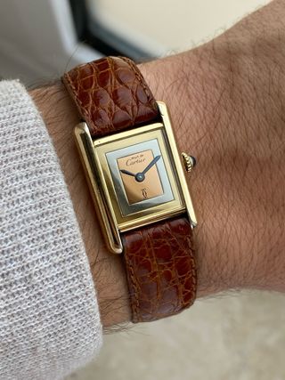 Must de Cartier Tank Vermeil Vintage
