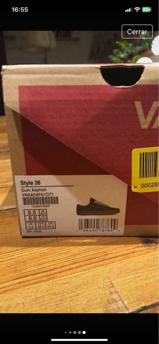 Vans Old Skool Talla 38.5 Nuevas