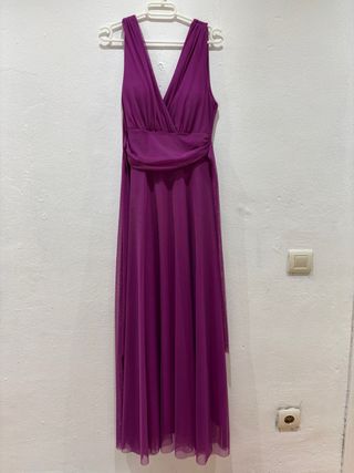 Vestido largo morado