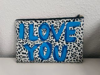 BIMBA Y LOLA Cartera de mano estampado leopardo