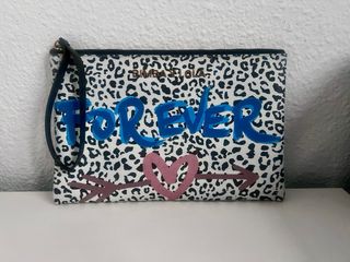 BIMBA Y LOLA Cartera de mano estampado leopardo
