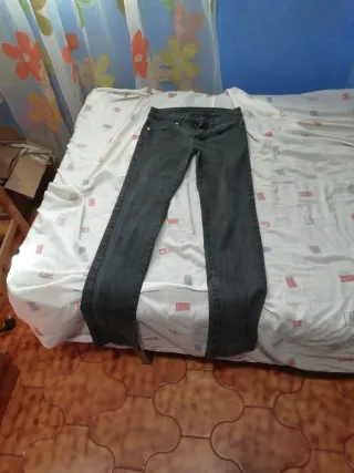 Pantalón vaquero recto Forloc gris talla 36