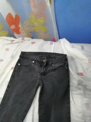 Pantalón vaquero recto Forloc gris talla 36