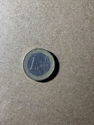 Moneda Grecia 1 Euro 2002 Error Acuñación