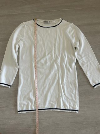 Jersey Stradivarius Blanco Talla S