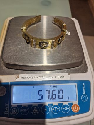 BRAZALETE/ PULSERA  ORO 18K CON CIRCONITAS MEDUSA 