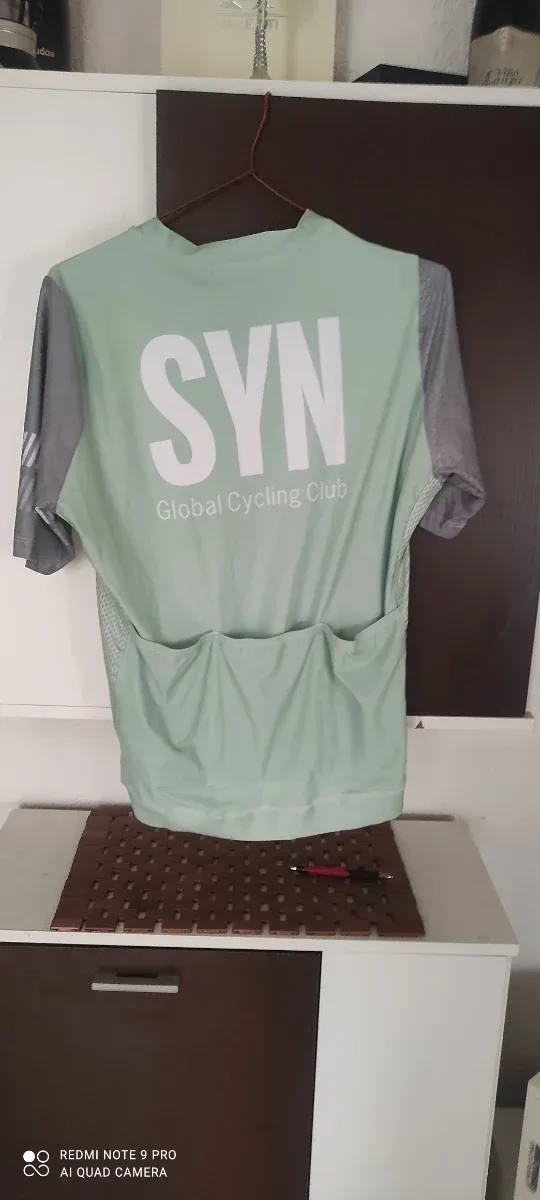Maillot Ciclismo SYN Verde y Gris