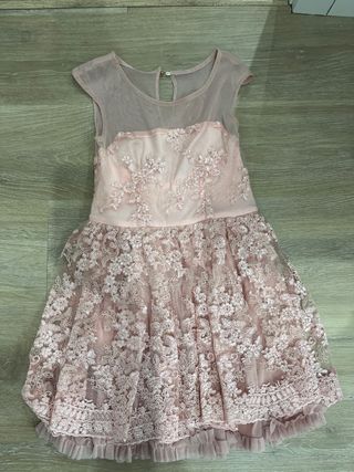 Vestido de fiesta rosa talla XS