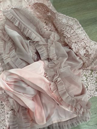 Vestido de fiesta rosa talla XS