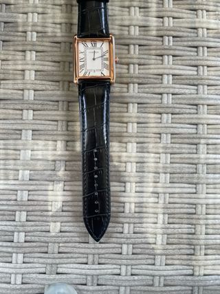 Reloj Cartier Tank Hombre 35mm dorado - rosado