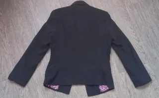 Americana corta Bershka negra Talla S