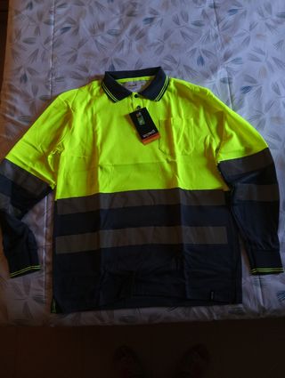 Polo WORKO manga larga trabajo amarillo Talla L