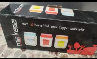 Set 3 Barattoli Vetro La Casa