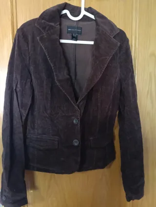 Chaqueta de pana mujer marrón