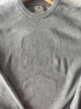 Jersey Scalpers Calavera Gris Niño 12 años