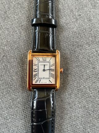 Reloj Cartier Mujer 27mm Oro Rosa Negro