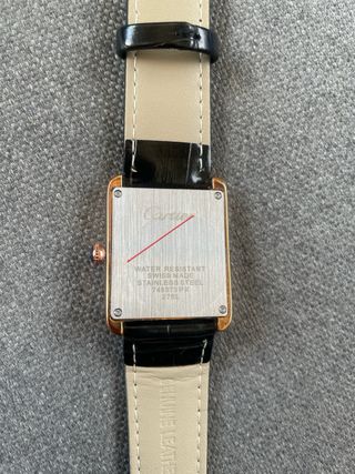 Reloj Cartier Mujer 27mm Oro Rosa Negro
