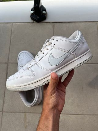 Nike Dunk Low Blanco Puro Talla 42