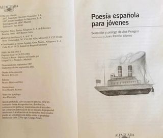 Libro Poesía española para jóvenes