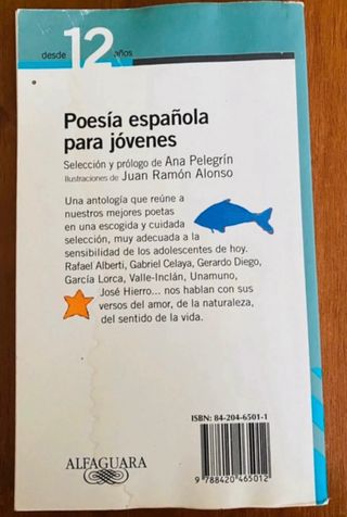 Libro Poesía española para jóvenes