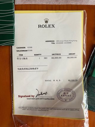 Rolex Submariner W para Hombre