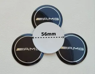 56mm Pegatinas de Tapacubos Tapabujes Mercedes AMG