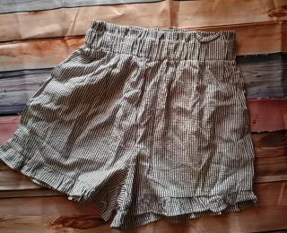 Shorts Paperbag Rayados