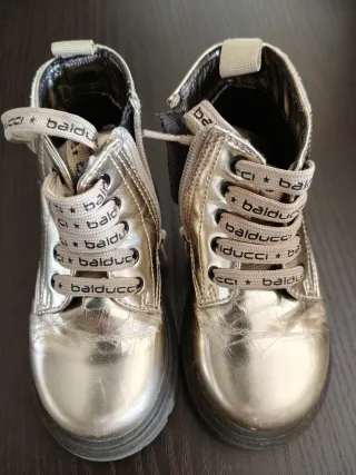 Stivaletti bambina Balducci oro/argento