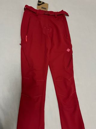Pantalón Trekking montaña Izas Rojo nuevo talla XS