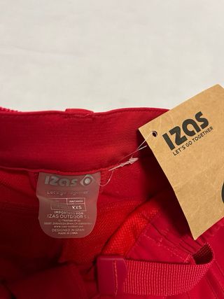 Pantalón Trekking montaña Izas Rojo nuevo talla XS