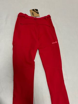 Pantalón Trekking montaña Izas Rojo nuevo talla XS