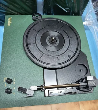 Tocadiscos WiiBo Verde y Negro