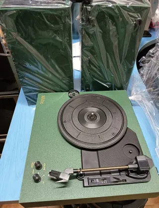Tocadiscos WiiBo Verde y Negro