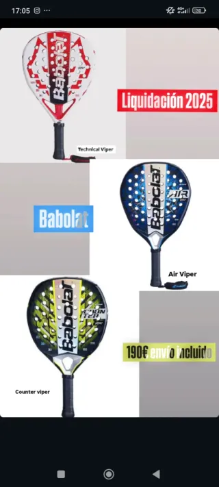 Babolat Liquidación 2025