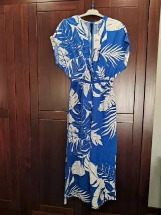 Mono Mango Estampado Hojas Talla XS