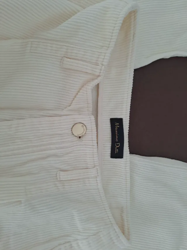 Pantalón pana Massimo Dutti beige