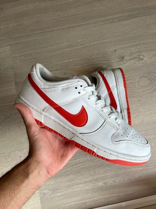 Nike Dunk Low Blancas Rojas Talla 43