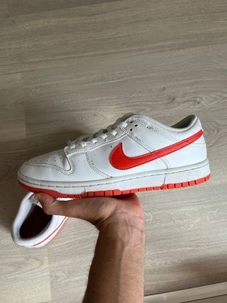 Nike Dunk Low Blancas Rojas Talla 43