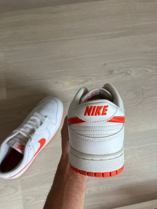 Nike Dunk Low Blancas Rojas Talla 43