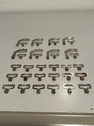 Lote clips conexión Fleischmann Profi H0.