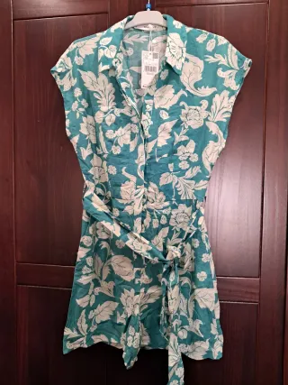 Mono corto Mango Talla S floral