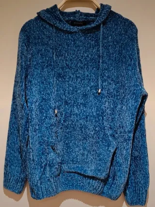Sudadera Misstic azul con capucha 