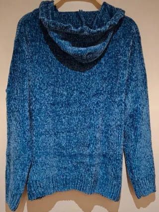 Sudadera Misstic azul con capucha 