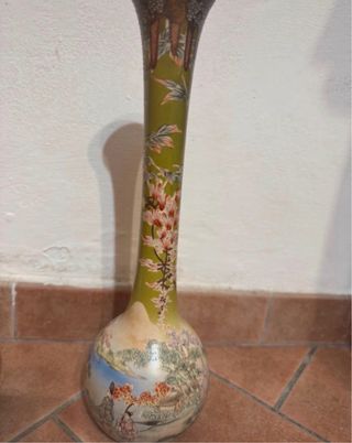 Coppia Vasi Giapponesi Stile Satsuma
